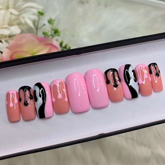 Halloween Press On Nails | Handmade Press On Nails | Fake Nails - Picture 1 of 9